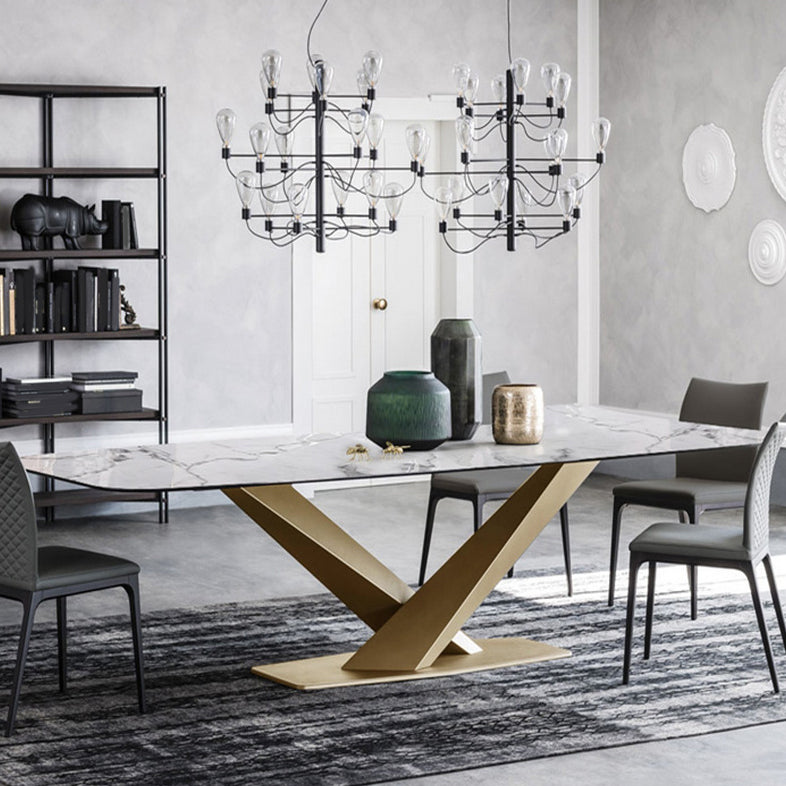 Set da tavolo rettangolo in stile contemporaneo 1/5/6 pezzi set da pranzo per casa