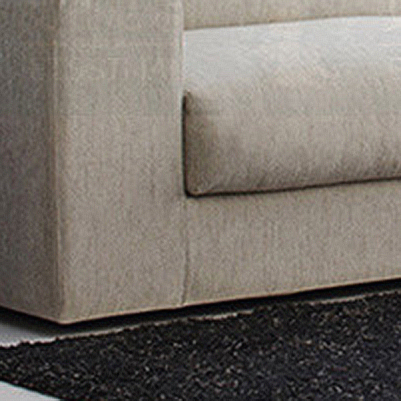 Modernes Quadratarmof Sofa mit Kissen in Weiß für Wohnzimmer