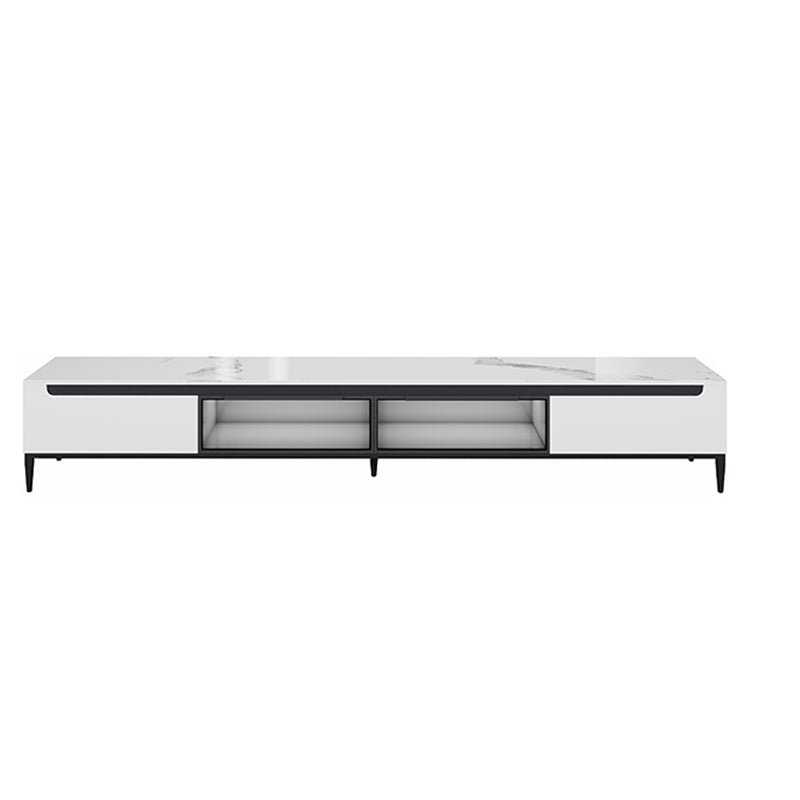 White Slate TV -Schrank moderne minimalistische Heimat -TV -Standkonsole