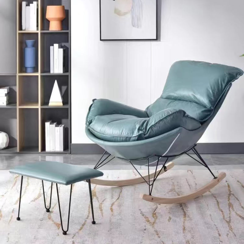 Sedia a dondolo a stile semplice contemporaneo singolo divano interno sedia a dondolo per pausa