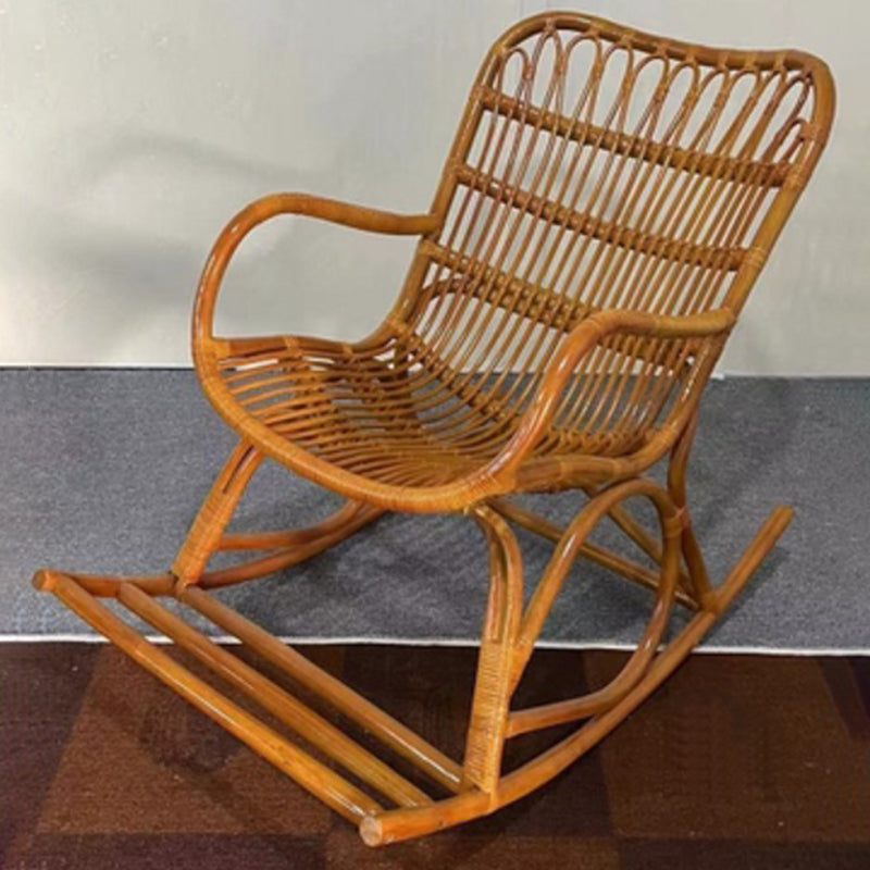 Sedia per accento a dondolo moderno Rattan/Wicker Rocker Sedia per balcone