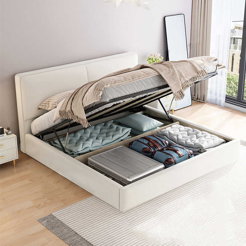 Contemporary Solid Wood with Headboard Rectangular Panel Standard Bed Lift Up Storage Clearhalo 'Bedroom Furniture' 'Beds' 'furn' 'furn_beds' 'Furniture' 5953981