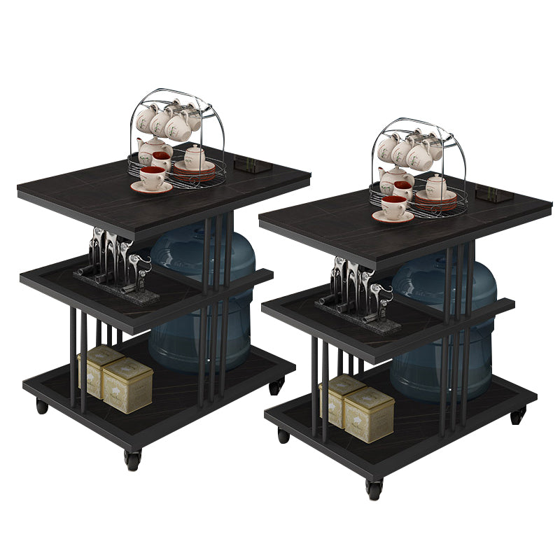 24.41" Tall Contemporary Style Side End Table Storage End Table