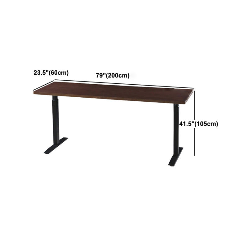 Industrial Style Wood Top Counter Table Liftable Bar Table for Coffee Shop Clearhalo 'Bar Furniture' 'Bar Tables' 'bar_tables' 'furn' 'furn_bar_tables' 'Furniture' 'furniture_bar_tables' 'Kitchen & Dining Furniture' 5955430