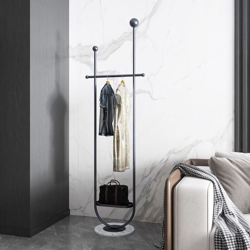 Rack de manteau en métal moderne 2 HACKS HALS HALL avec étagères de rangement