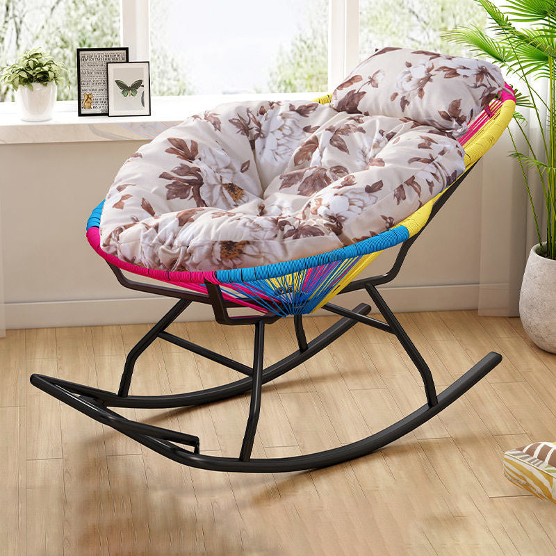 Moderna sedia a dondolo reclinabile 29,5 "x 51,2" x 35,4 "mandrino da bilanciere per esterno