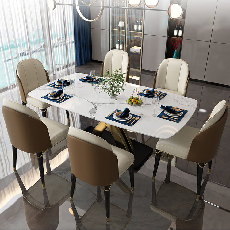 Set da tavolo rettangolo in stile contemporaneo 1/5/6/7 pezzi set da pranzo per casa