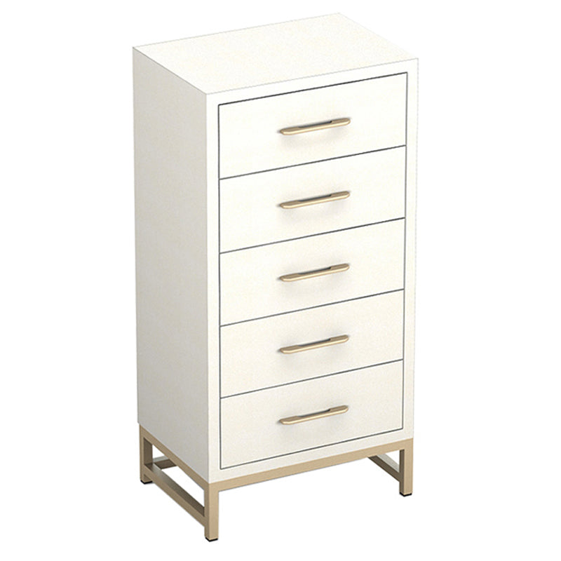 Glam Vertical Storage Chest Bedroom 16"W Wooden Chest with Drawers
