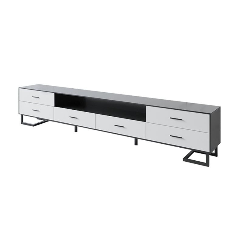 Console TV in legno Console moderno Minimalista Casa TV aperta