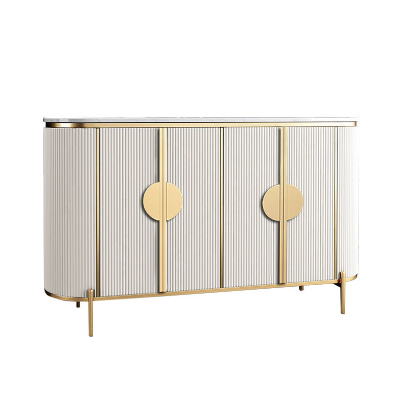 Technischer Holzbuffet Ständer mit Schränken Glam Buffet Sideboard