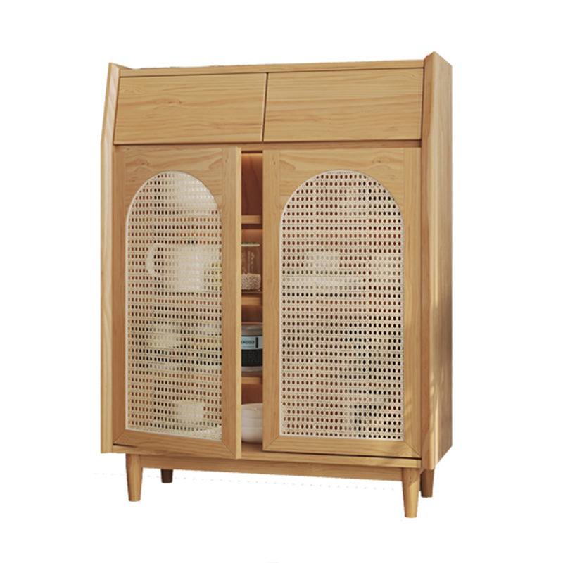 Buffet de buffet de madera ligera moderna Pino de madera de madera con piernas con piernas