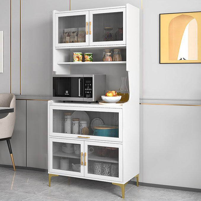 Glamour open opslagbilebord steen en houten dressoir voor woonkamer