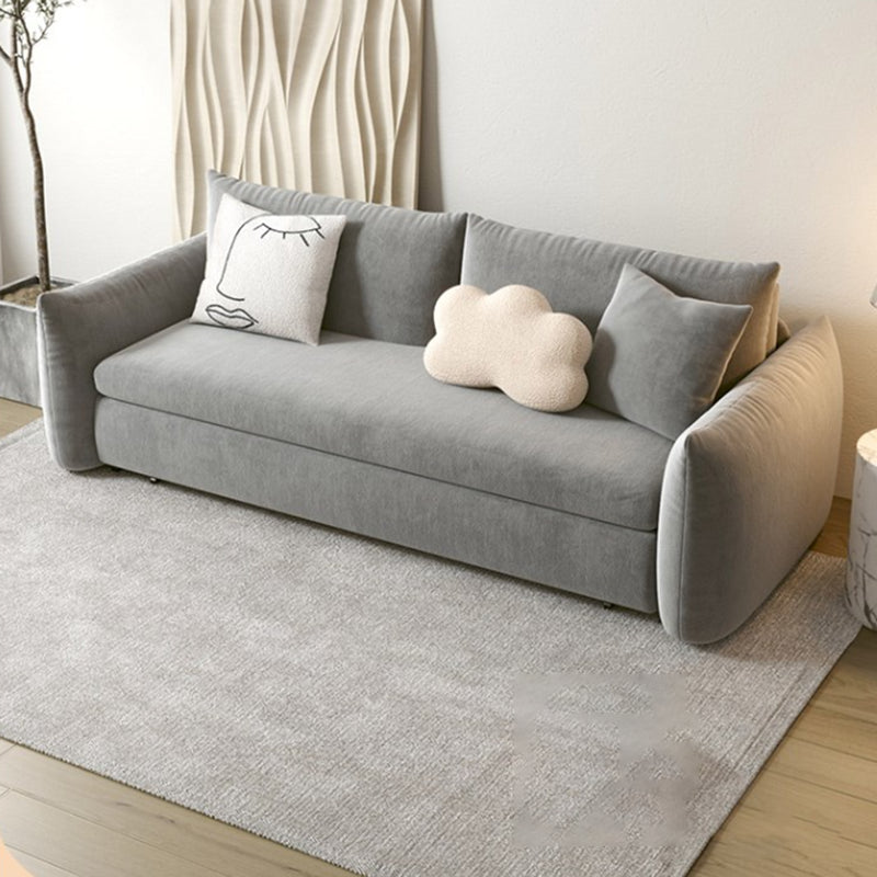 Canapé-lit en velours avec arme carrée convertible 35,43 "D canapé pour le salon