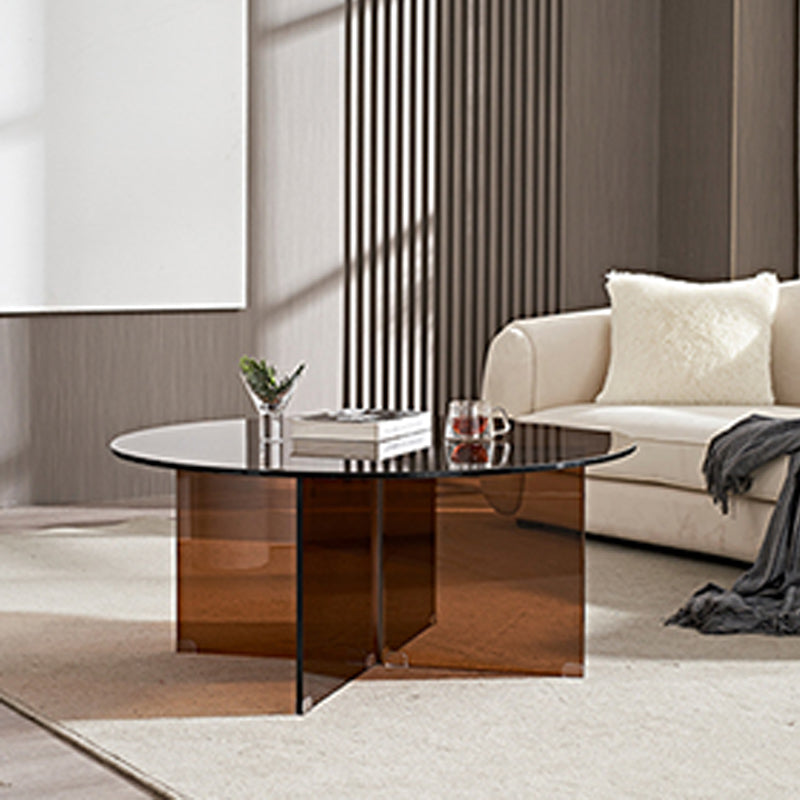 Tavolino in vetro trasparente in vetro Dia 39,37 in 1 tavolo da cocktail singolo