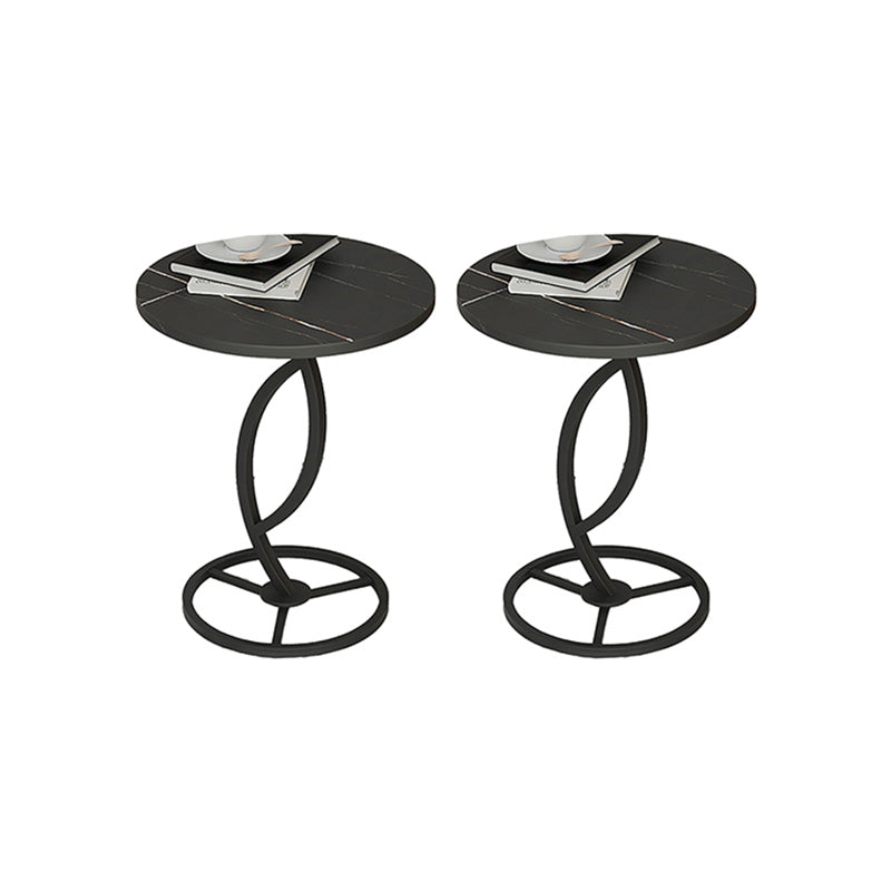 Tavolo di estremità del piedistallo rotondo tavolo da estremità laterale minimalista per soggiorno