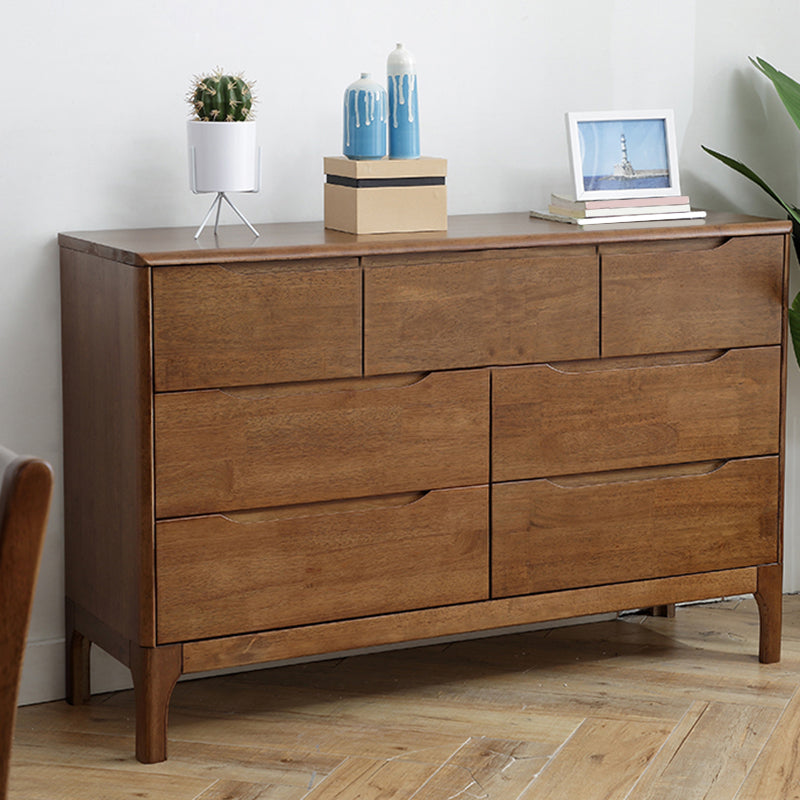Contemporary Chest Rubberwood Accent Chest in Antique Finish Nut-Brown 7 Clearhalo 'Cabinets & Chests' 'cabinets_chests' 'furn' 'furn_cabinets_chests' 'Furniture' 'Living Room Furniture' 5962453