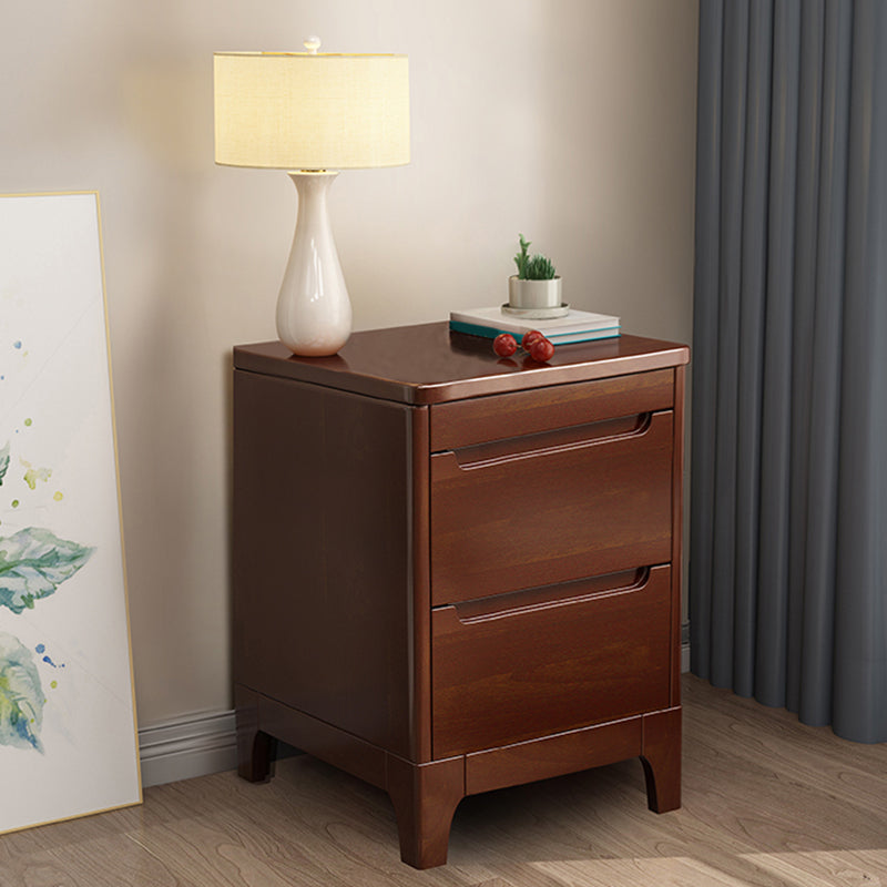 Mid-Century Modern Accent Chest Wood Chest with Antique Finish