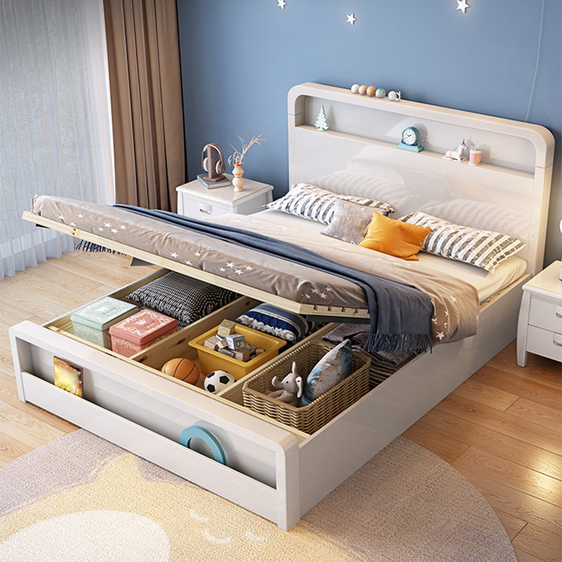 La moderna libreria del letto standard in legno include la cornice per letto per la camera da letto