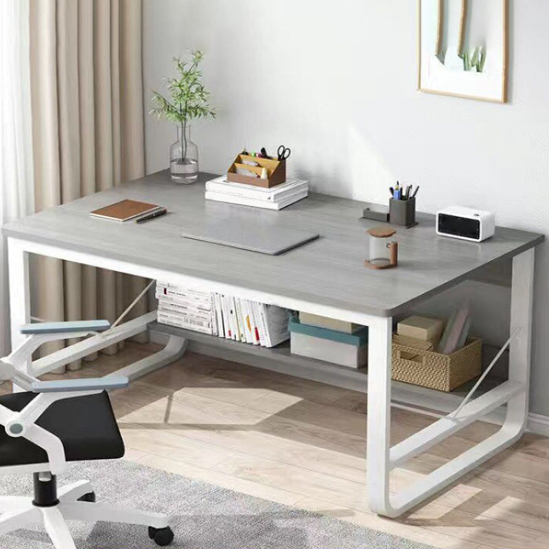 Scrivania industriale rettangolare da 60 "scrivania in legno di larghezza