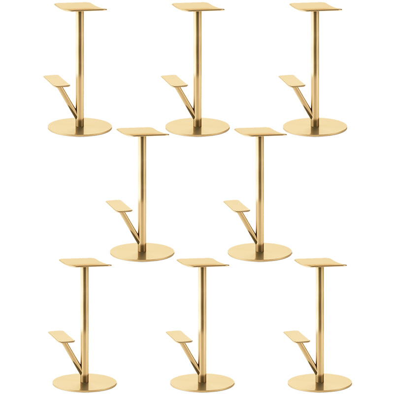 Metall Rückenfreier Thekeschatzhocker moderner Innenstuhl mit Fußstütze