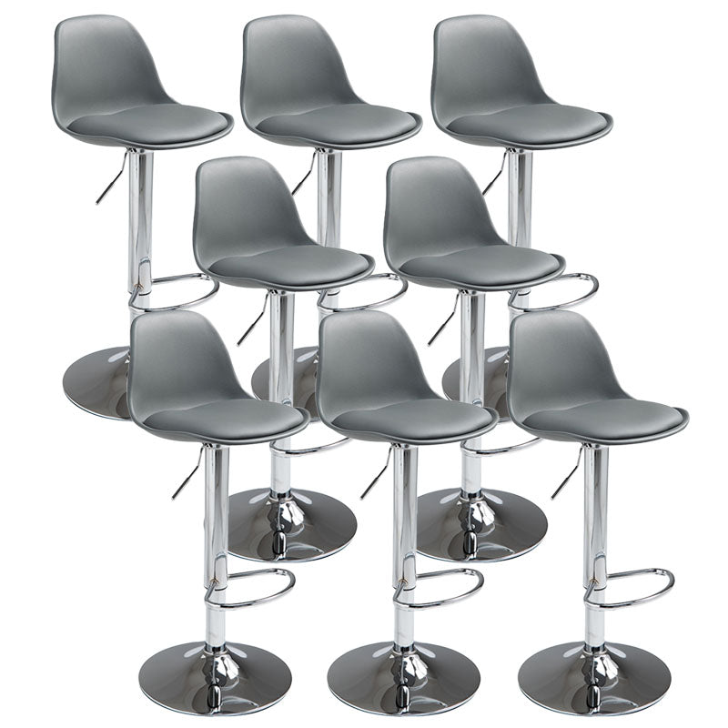 Sgabello da poggiapieno con sgabello da baia coete in metallo in metallo contemporaneo