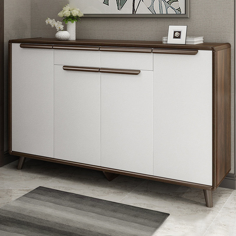 Industrial Wood Accent Cabinet Bar Pulls Straight Legs Cabinet
