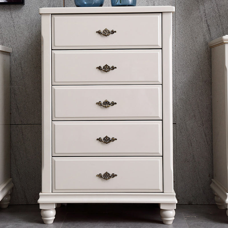 17.5 "W Moderne opbergkast Dressoir Witte rubberen hout opbergkast met laden