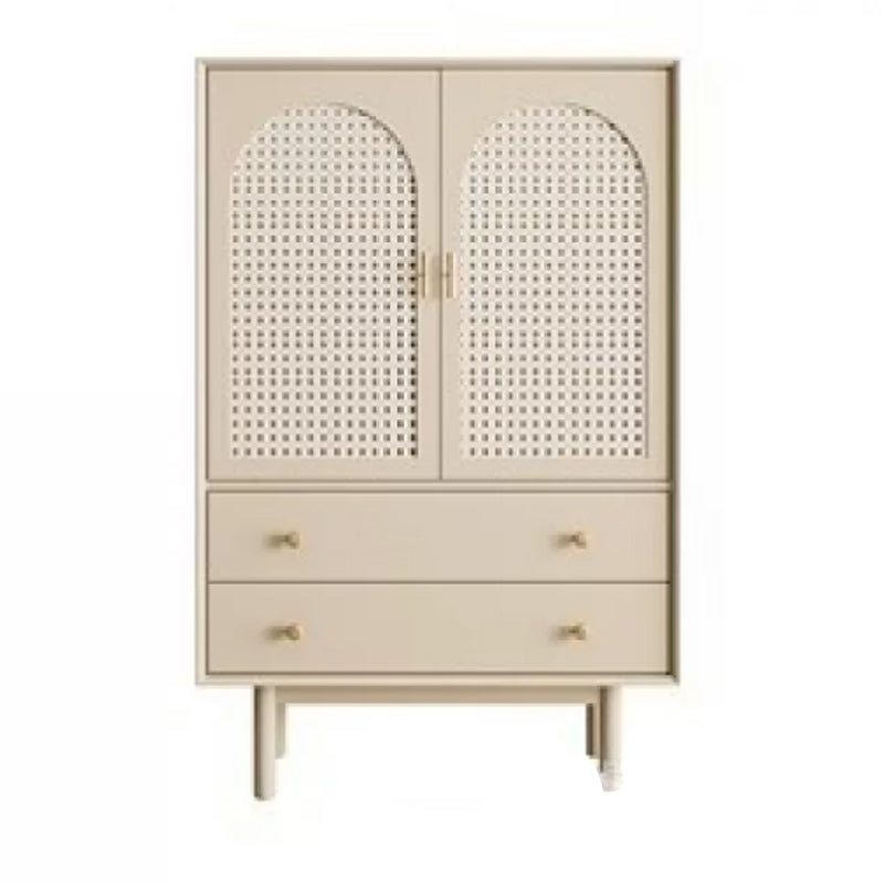 Wit Pine massief houten dressoir Modern Credenza met laden en opslag