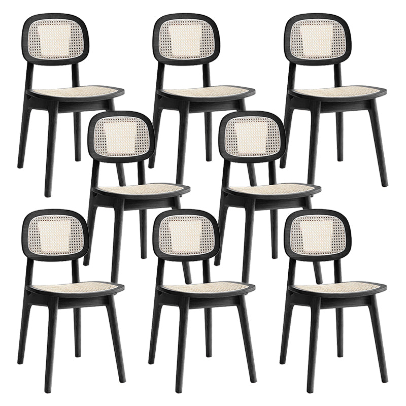 Silla lateral de comedor abierta