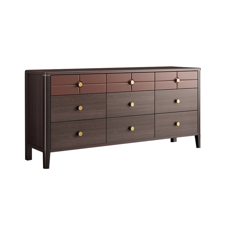 Square Straight Legs Accent Chest Mid-Century Modern Chest with Drawer