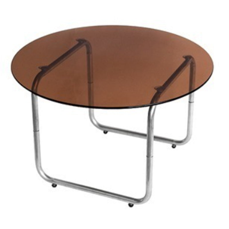 Tavolino da cocktail in vetro moderno round 1 tavolino da caffè singolo