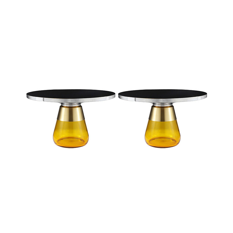 Mesa de acento de acento lateral contemporáneo de 29.53 pulgadas de ancho