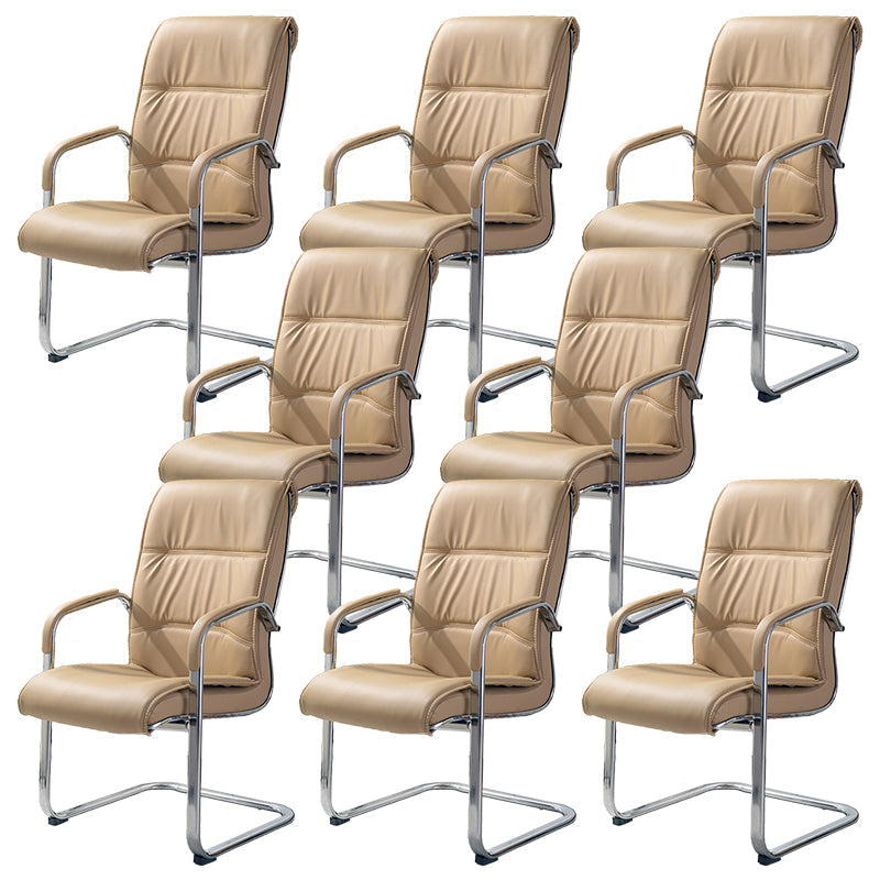 Zu den modernen Armen gehörten Stuhl High-Rücken-Leder-Schreibtischstuhl in Schwarz/Braun