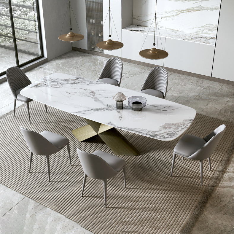 Lussuoso set da pranzo rettangolare 1/2/4/5/7 pezzi