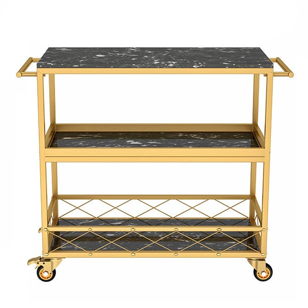 31.50 "高く現代的な長方形の準備テーブルキッチン用のローリングメタル準備テーブル