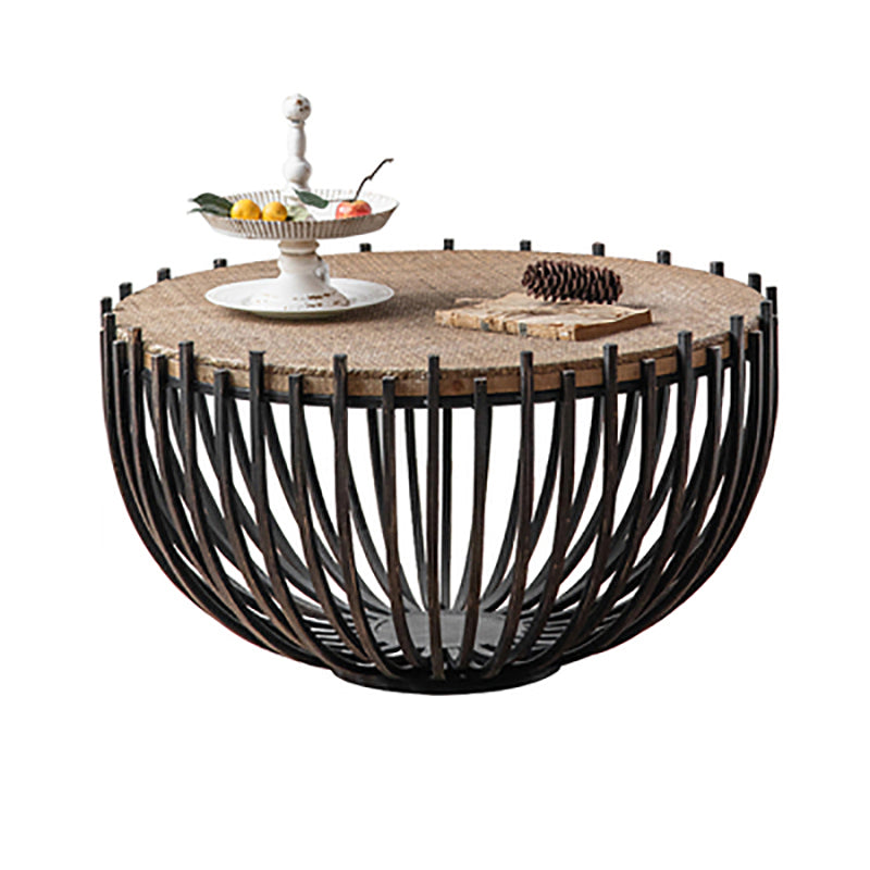 Paese francese tavolino rattan in difficoltà tavolino in metallo tavolo da cocktail