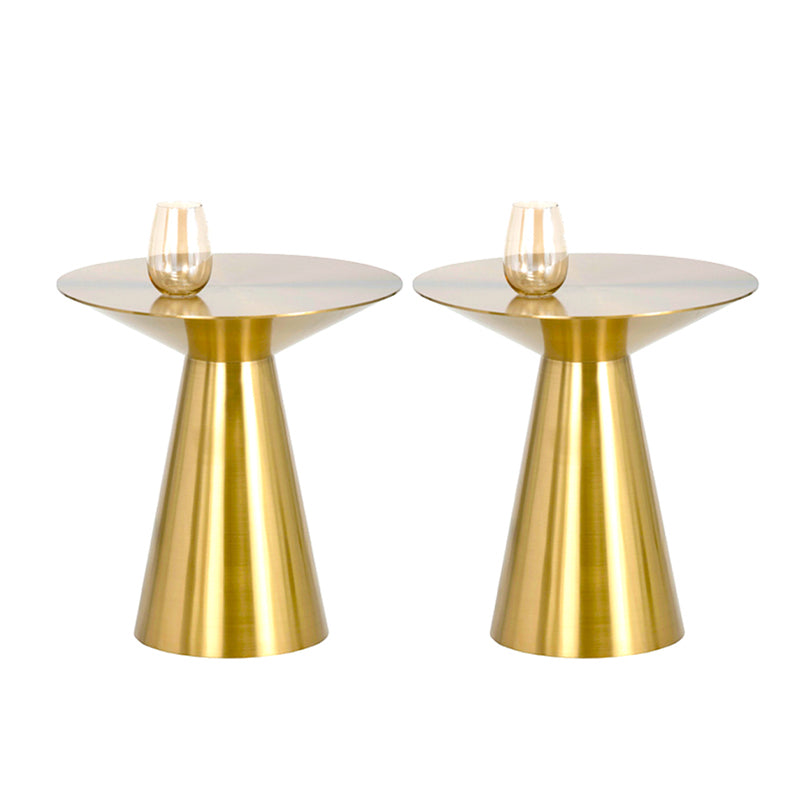 22,24 "tavolo laterale rotondo alto alto tavolo da piedistallo in acciaio inossidabile