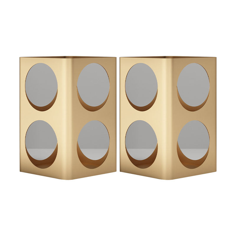 Modar de mesa de metal de cabecera de almacenamiento abierto para dormitorio para dormitorio