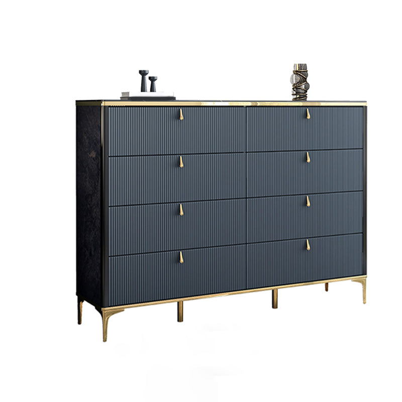 Casseggiatore glam di larghezza da 15,21 pollici 5/7/8 cassetti di stoccaggio cassettiera