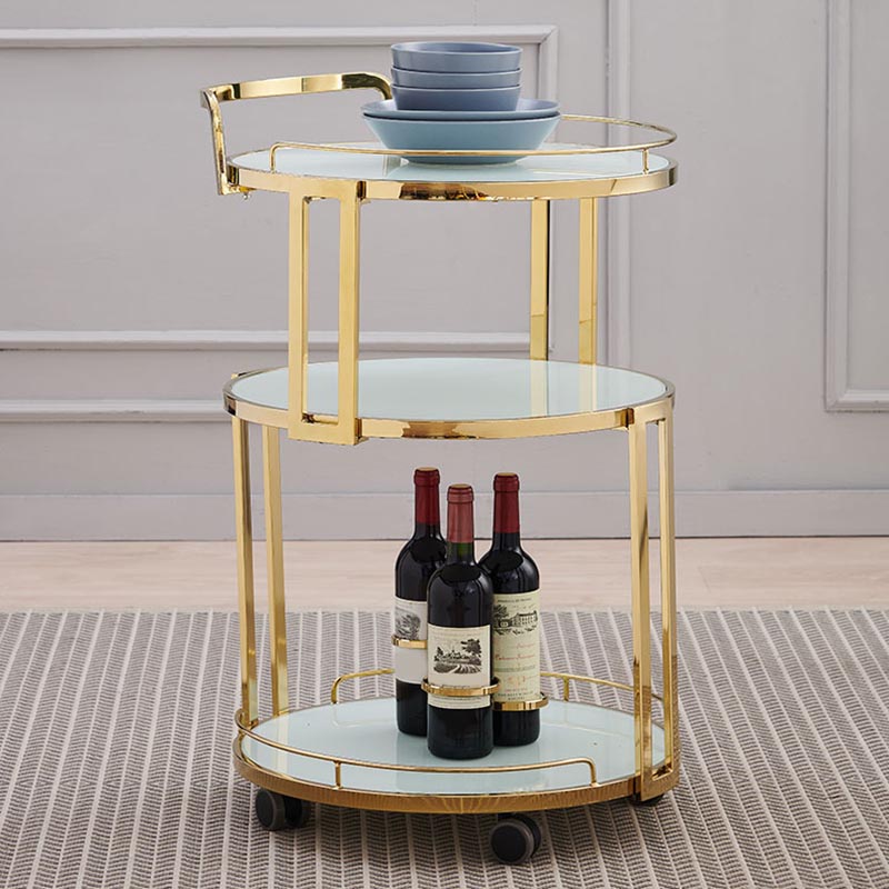 32.28 "Mesa de preparación de preparación redonda de estilo moderno de alto estilo para el hogar para el hogar