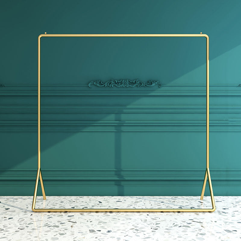 Rack de manteau à chevalet en métal de style contemporain pour le salon