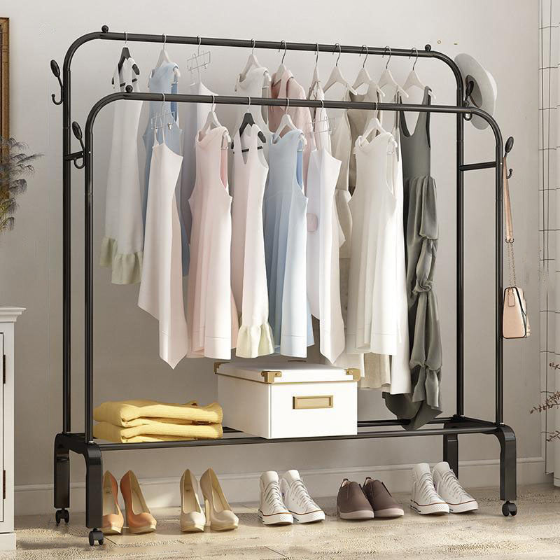 Estante moderno de estante metálico de los ganchos independientes de la rejilla del diseño con estantes