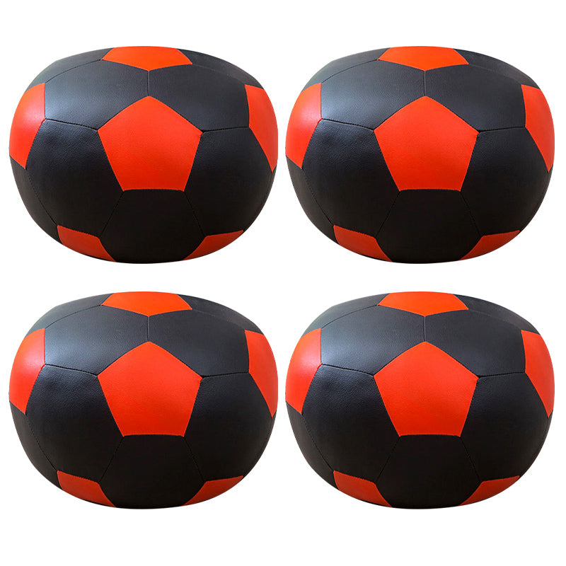 Zeitgenössischer pouf osmanischer Kunstleder gepolsterter kugelförmiger Osmanisch