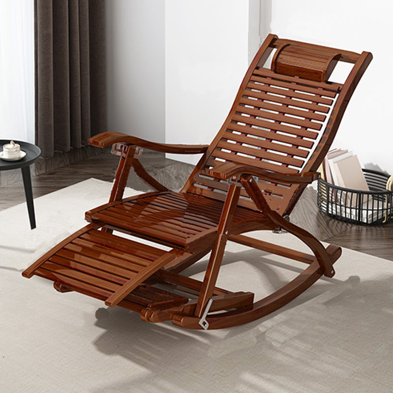 Traditional Rocking Chair Solid Wood Plain Indoor Rocker Chair Brown Clearhalo 'Chairs & Seating' 'furn' 'furn_rocking_chairs' 'Furniture' 'Living Room Furniture' 'Rocking Chairs' 'rocking_chairs' 6012816