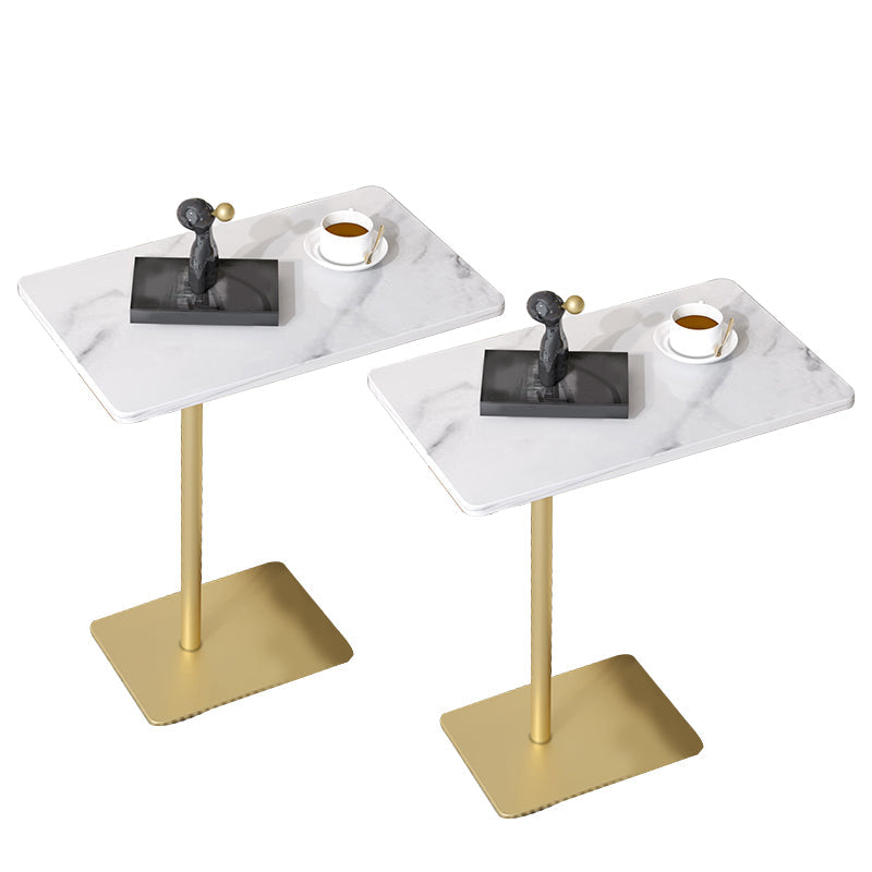 Modernistic Rectangular End Table Metal C Side Table for Bedside