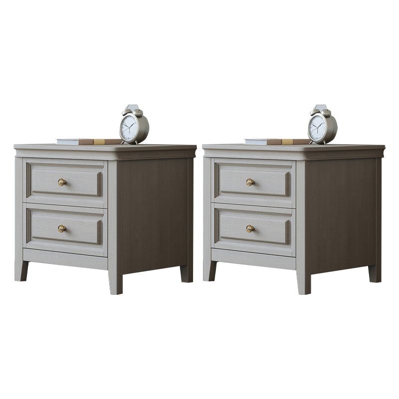 Table de chevet de lit en bois massif table de nuit traditionnelle avec tiroir