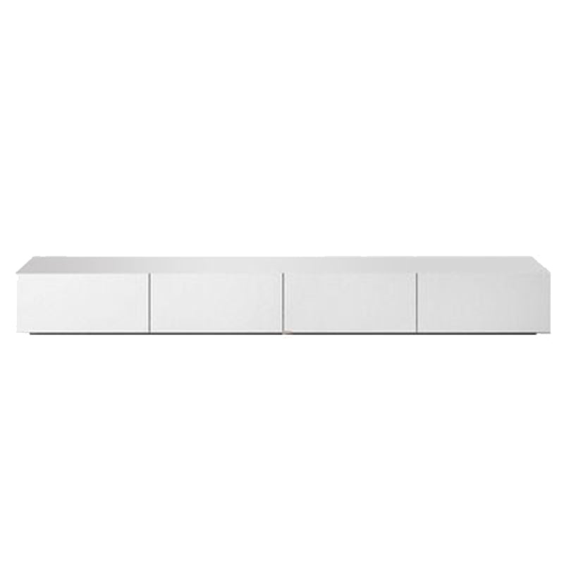 Modern White TV Console Contemporary TV Stand with Drawers for Living Room
