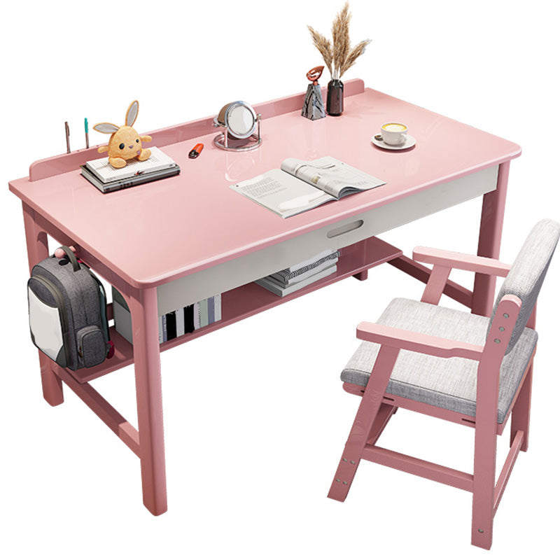 Eigentijdse kantoorbureau rechthoekige schrijfbureau met 2 laden