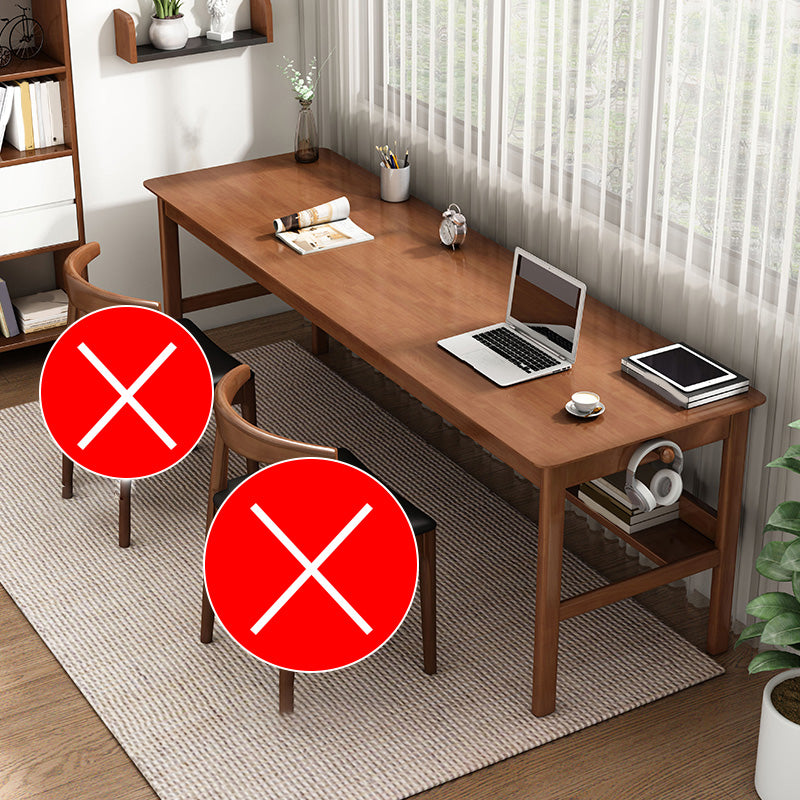 Modern Wood Writing Writing Desk 21.65 "de ancho Wood Wood Desk para el hogar