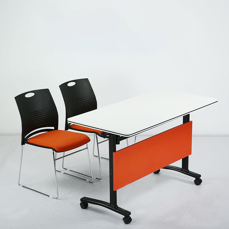 Eigentijds schrijfbureau voor kantoor 30 "H rechthoekig bureau met caster wielen